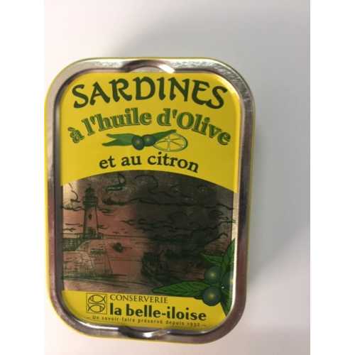 Sardines huile d'olive et citron - 115 g