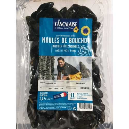 Moules de bouchot - barquette 1,4 kg