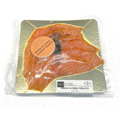Vente Saumon gravelax piment espelette - 200 g - Achat en ligne et livraison à domicile