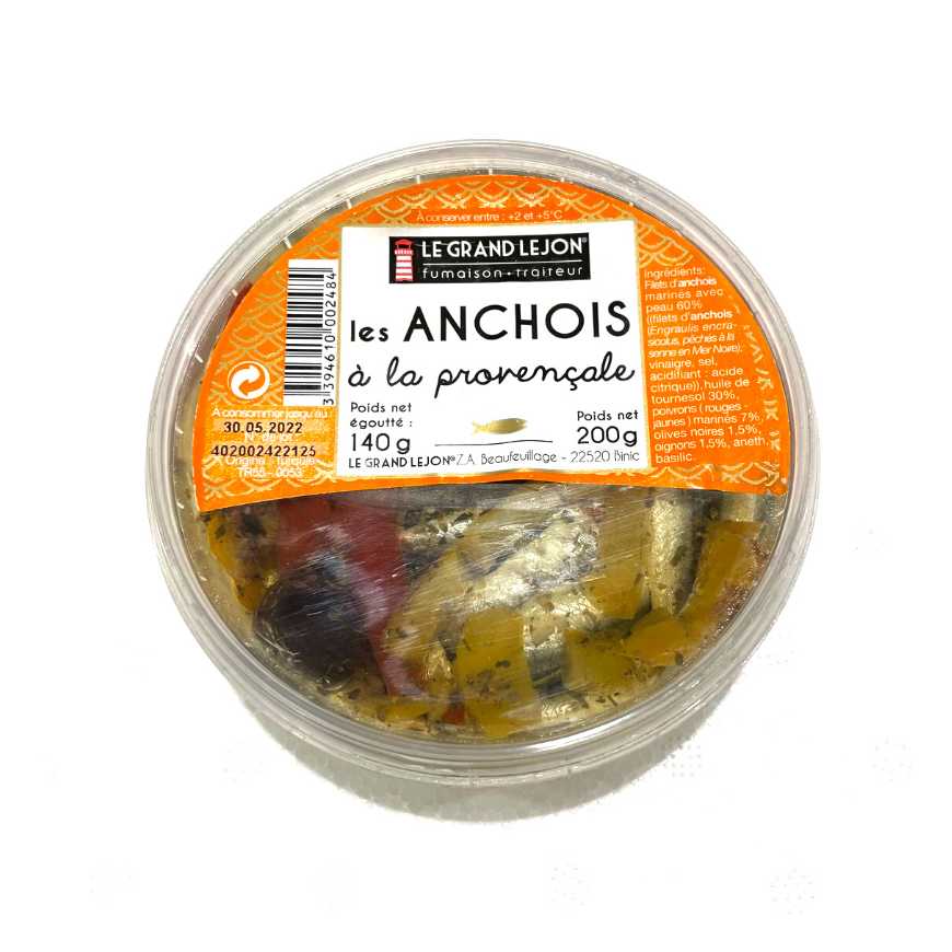 Anchois marinés à la provencale - 200g