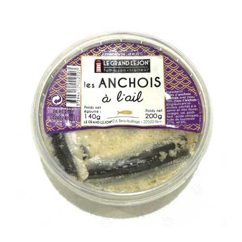 Anchois marinés à l'ail - 200g