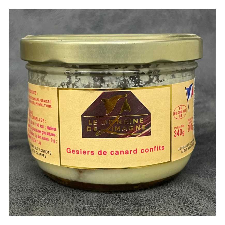 Gésiers de canard confits en conserve - 340 g