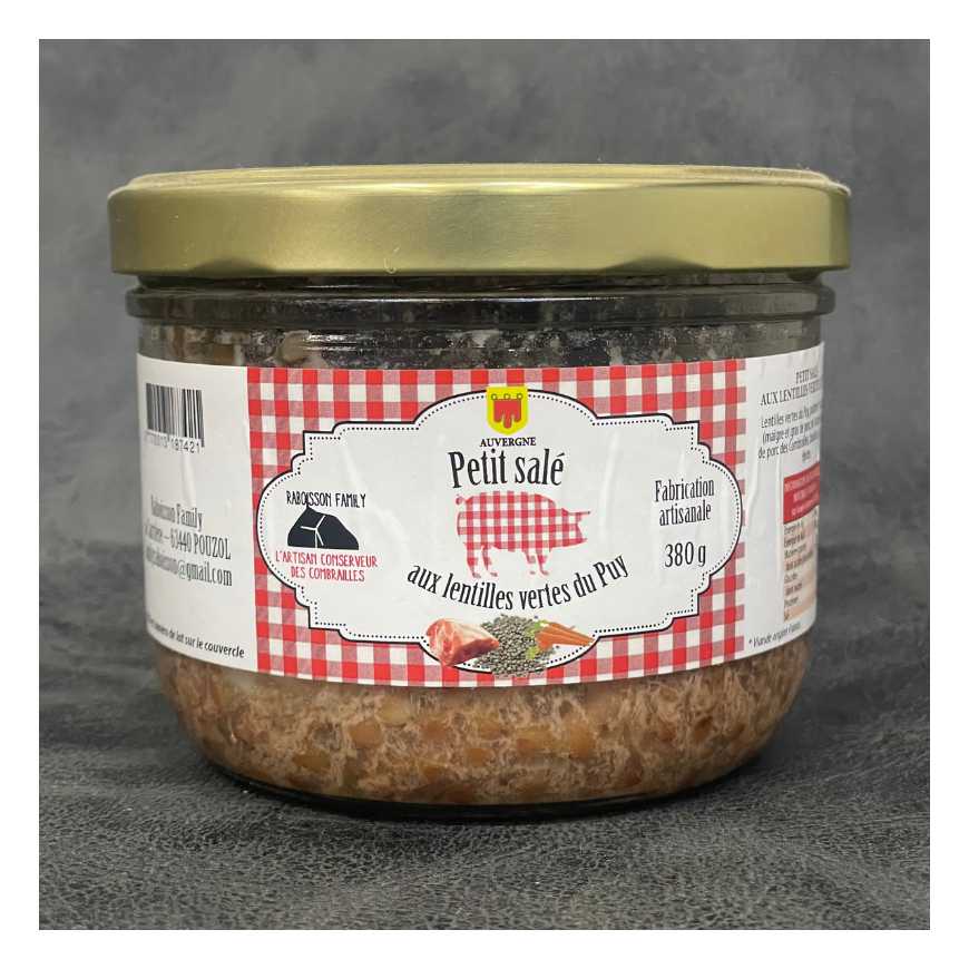 Petit salé aux lentilles vertes du puy -380 g