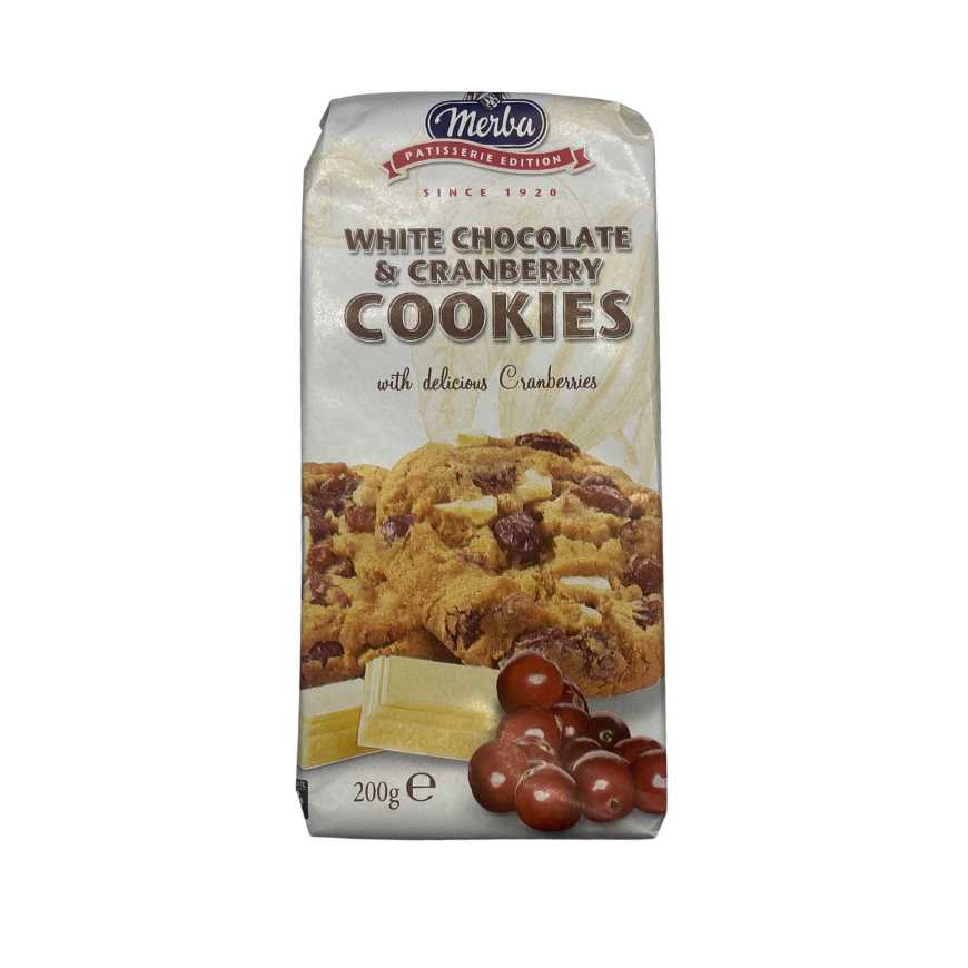 Cookies chocolat blanc et cranberry - 200 g