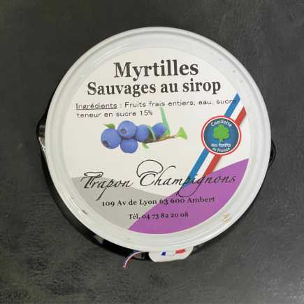 Marmites de myrtilles sauvages au sirop - 540 g