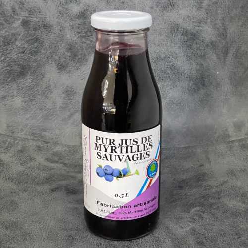 Pur jus de myrtilles sauvages - 50 cl