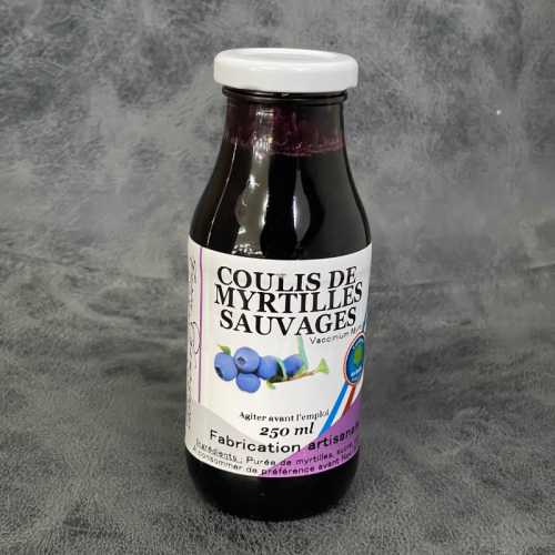 Coulis de myrtilles sauvages - 25 cl