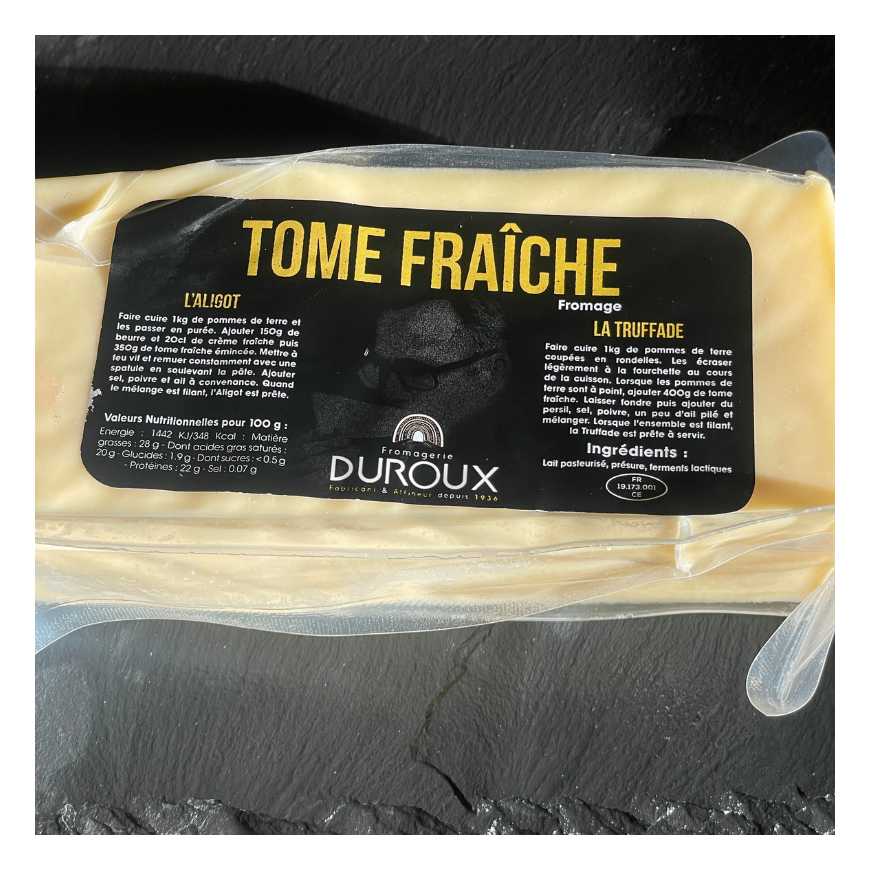 Tome fraîche de l'aubrac - 550/600 g