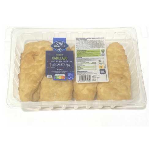 Cabillaud façon fish & chips - 800 g