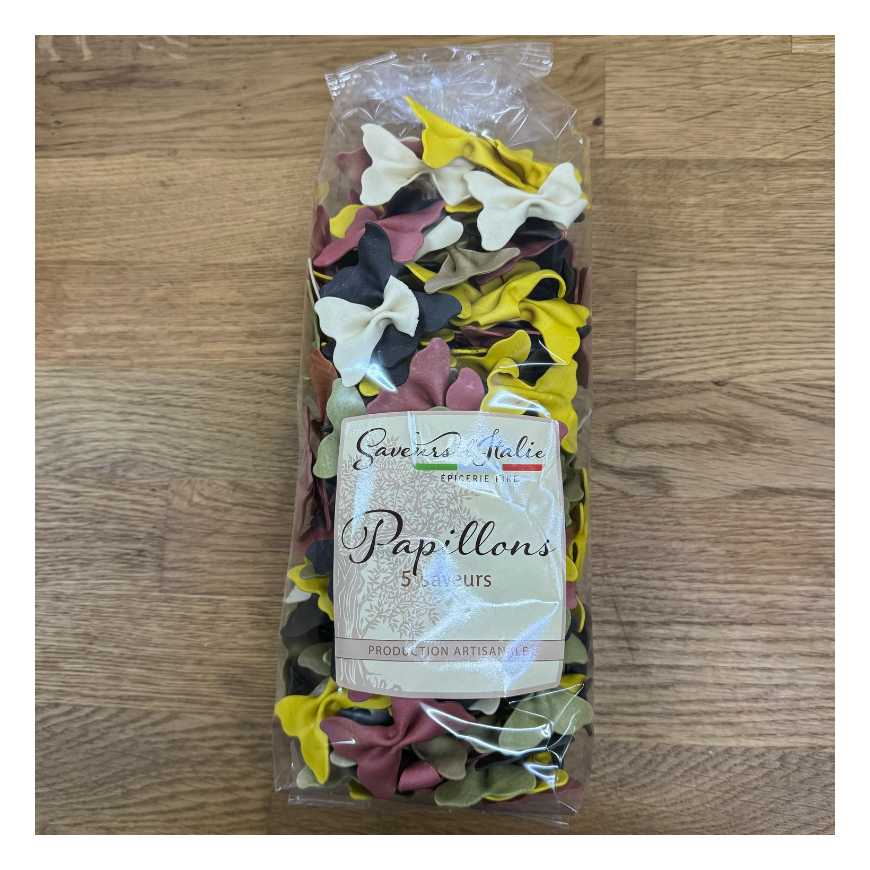 Pâtes papillons 5 saveurs - 500 g