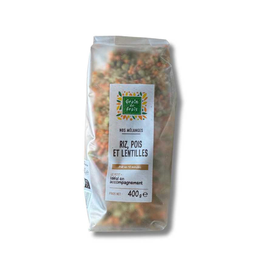 Riz, pois et lentilles - 400 g