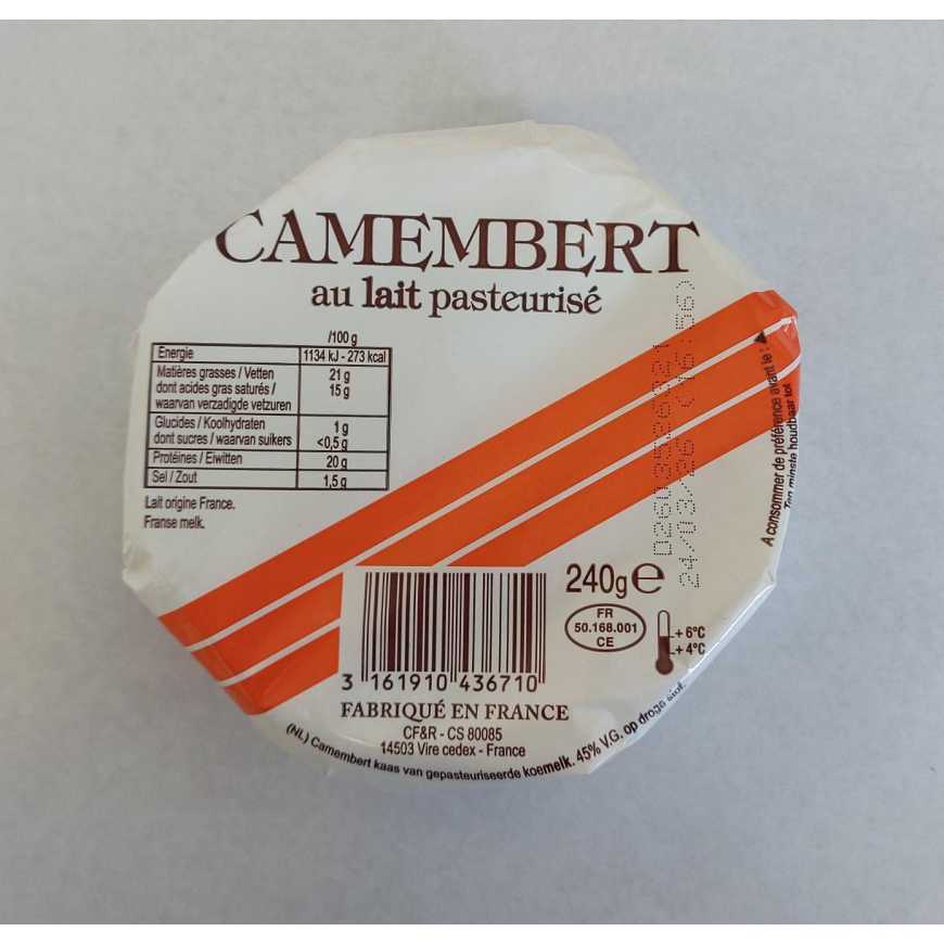 Camembert au Lait Pasteurisé - 240 g