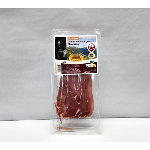 Jambon sec d’Auvergne Montagne - 4 tranches - 100 g