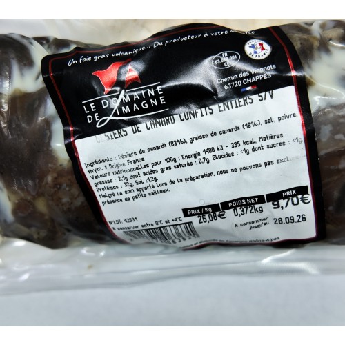 Gésiers entiers confits - 350 g