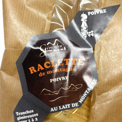 Raclette de montagne - Poivre - 200g