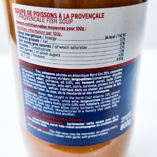 Soupe de poissons à la Provençale - 800g