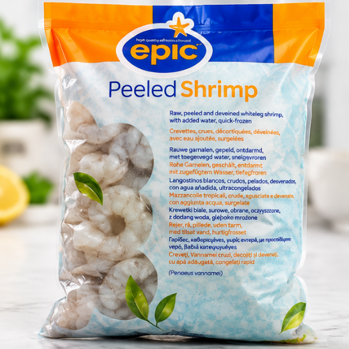 Crevettes décortiquées crues – Surgelées - 800g