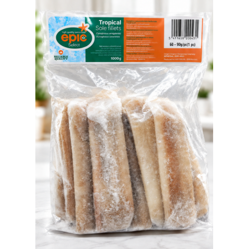 Filets de sole – Surgelé  – 800g