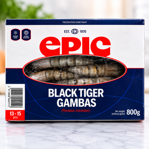 Gambas entières - Surgelées – 13/15 – Boîte de 800 g