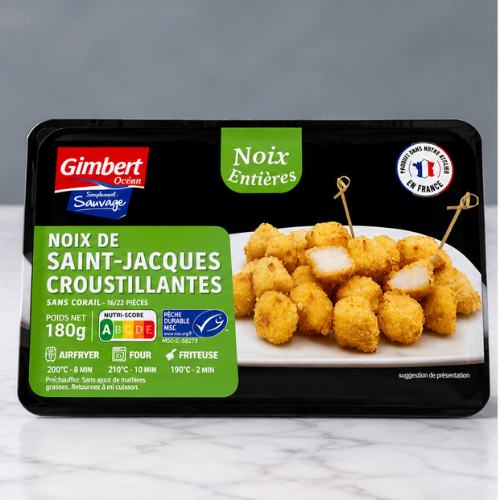 Votre poissonnier en ligne : Noix de Saint-Jacques croustillantes - 180 g