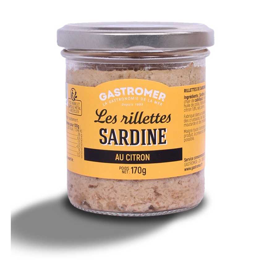 Rillettes sardine au citron - 170 g