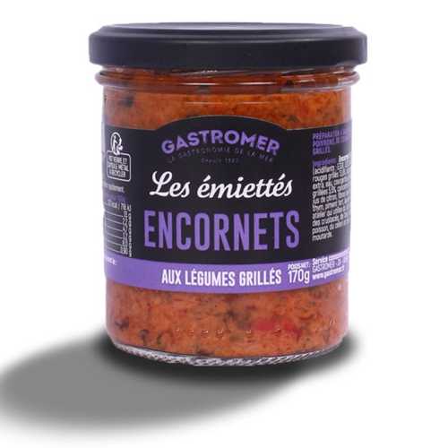 Emiettés encornets aux legumes grilles - 170g