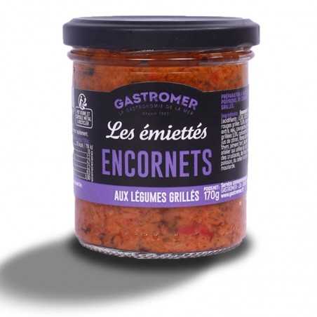 Emiettés encornets aux legumes grilles - 170g