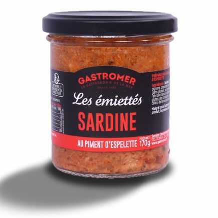 Emiettés sardine au piment d'Espelette - 170g