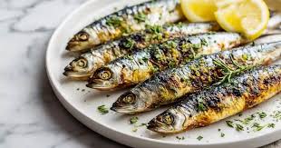 Sardines fraîches bretonnes grillées au beurre salé, citron & pommes de terre