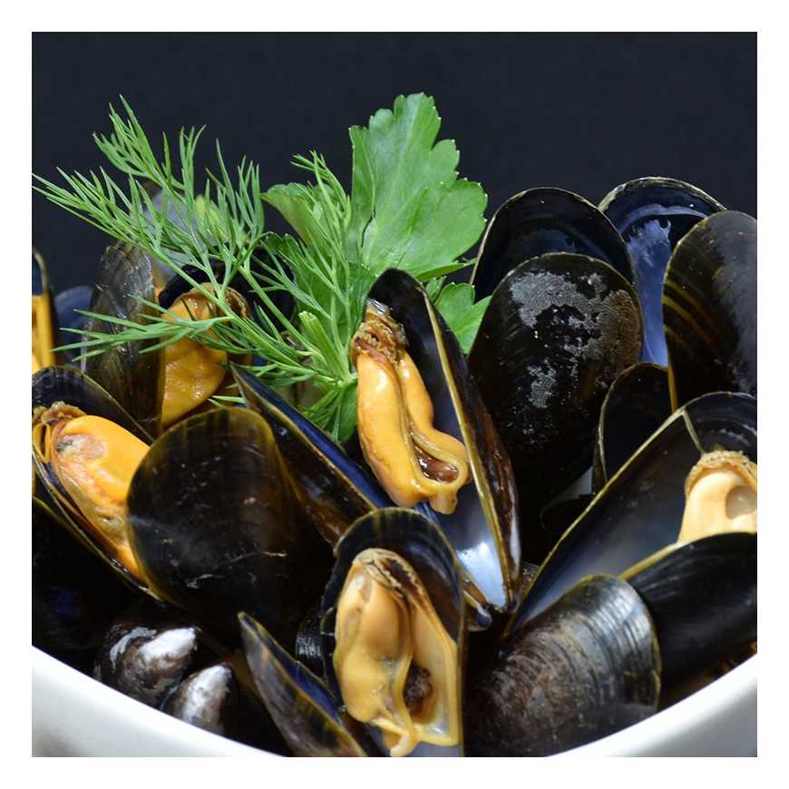 Moules marinières (4 personnes)